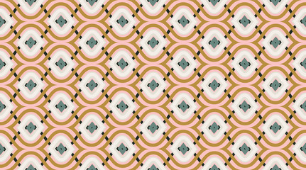 Fototapety  Seamless pattern geometric. Delicate beautiful ornament. Geometric fashion fabric print.  Seamless vector pattern.
