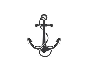 Anchor icon Logo Template vector