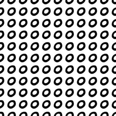 Abstract polka dot pattern with hand drawn dots. Cute vector black and white polka dot pattern. Seamless monochrome polka dot pattern for fabric, wallpapers, wrapping paper, cards and web backgrounds.