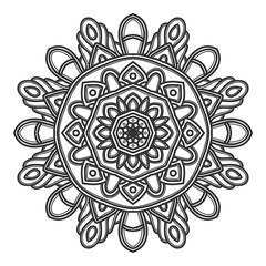 mandala flower illustration vector