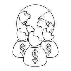 world money bag dollar