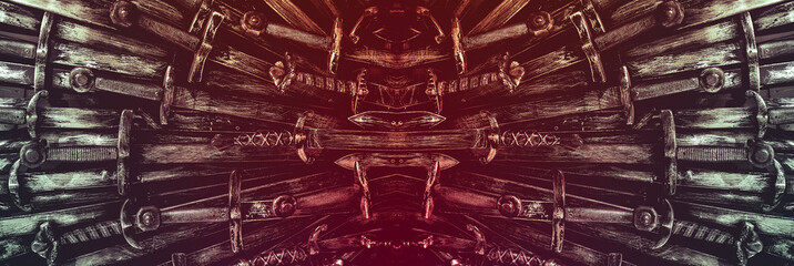 Metal knight swords background. Panoramic web banner with copy space. The concept Knights.