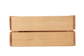 Wooden crate on white background. Shipping container