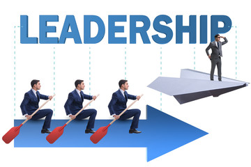 Leadership concept with various business people