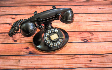 Retro Vintage Black Telephone