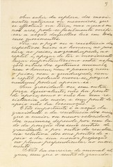 Página 3 do manuscrito “Memória sobre a navegação aérea” (1881), do inventor brasileiro Júlio Cézar Ribeiro de Souza (1843-1887)