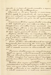 Página 5 do manuscrito “Memória sobre a navegação aérea” (1881), do inventor brasileiro...