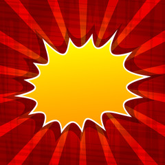 Vector illustrated retro comic book background. Pop art vintage style backdrop.