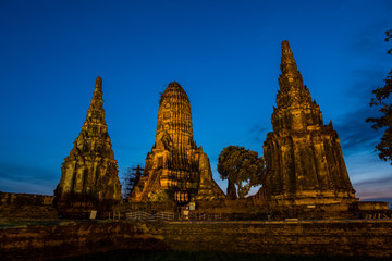 Fototapeta premium temple in ayutthaya thailand