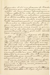 Página 25 do manuscrito “Memória sobre a navegação aérea” (1881), do inventor brasileiro...