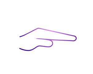 color flat hand protect icon