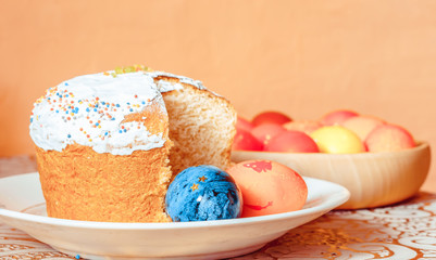 Easter cake on the table
