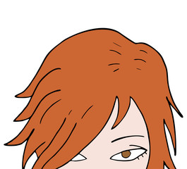 woman head illustration