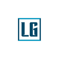 Initial Letter Logo LG Template Vector Design