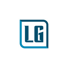 Initial Letter Logo LG Template Vector Design
