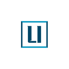 Initial Letter Logo LI Template Vector Design