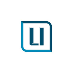 Initial Letter Logo LI Template Vector Design