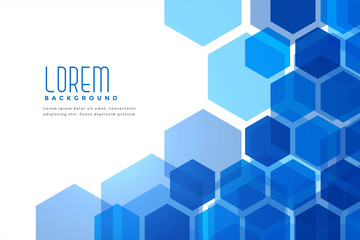 blue texagonal shapes abstract background