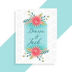 elegant wedding invitation card template