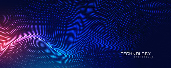 Fototapeta abstract technology particles mesh background obraz