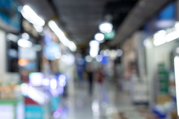 Abstract Blur shopping malll background
