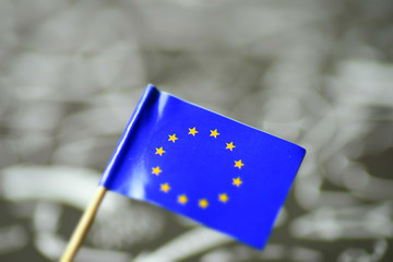 Nahaufnahme von der Flagge der Europäischen Union EU © studio v-zwoelf