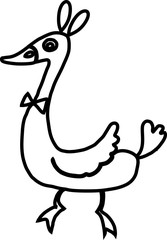 outline of duck 1.cdr