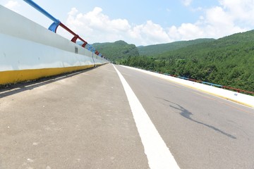 Naklejka premium Village road