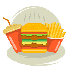 Fast food for breakfast, lunch and dinner