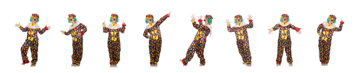 Clown isolated on the white background