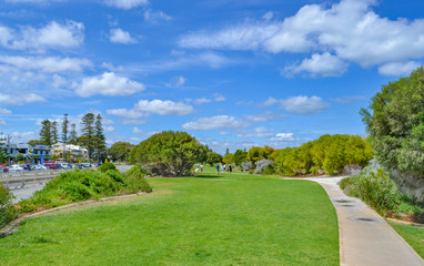 Fototapeta na wymiar stanning view of Freemantle park in Perth region Western Australia