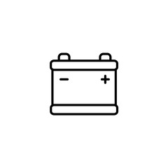 icon automobile battery. raster illustration