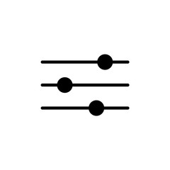 equalizer icon. raster illustration