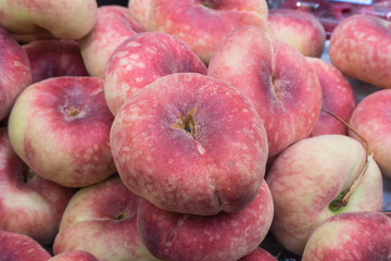 Pattern of frech peaches background and texture