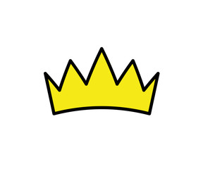 Fototapeta premium the icon of the crown. raster illustration