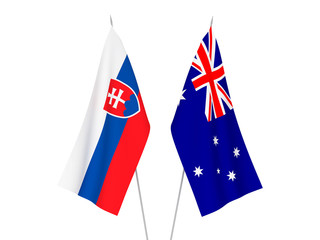 Australia and Slovakia flags