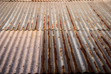 Old factory made of zinc