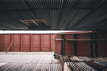 Fototapeta premium Old factory made of zinc