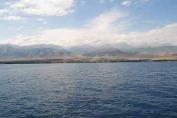 view of lake Issyk-Kul