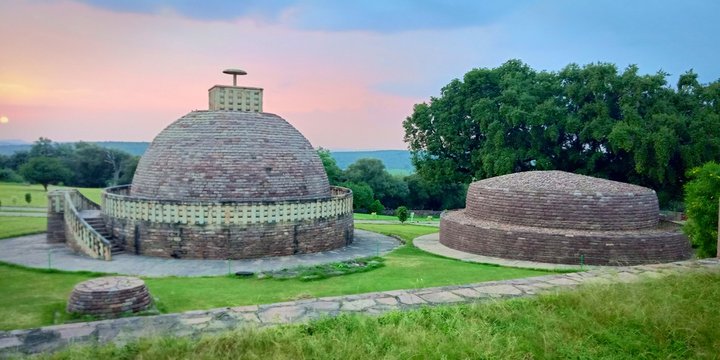Sanchi is synonymous with Buddhist Stupas