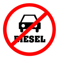 Schild, Dieselverbot