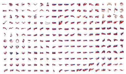 very big collection of vector flags of the Slovakia