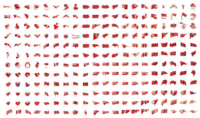 very big collection of vector flags of the Trinidad and Tobago