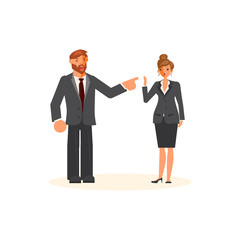 Superior and subordinate professional relationship concept