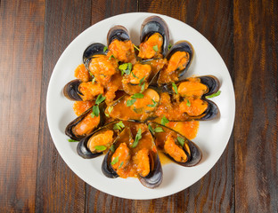 Mejillones a la marinera