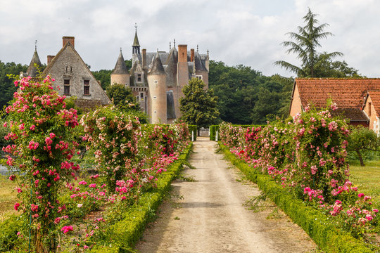 Renascence castle in Lassay-sur-Croisne, Loire Valley, France