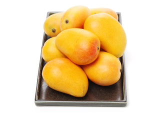 Mango on white background