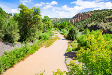 Gila River in New Mexico, Gila National Forest, USA