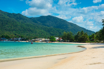 Amazing view of Thailand beach with white sand