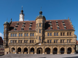 Fototapeta na wymiar Rothenburg ob der Tauber historisches Rathaus
